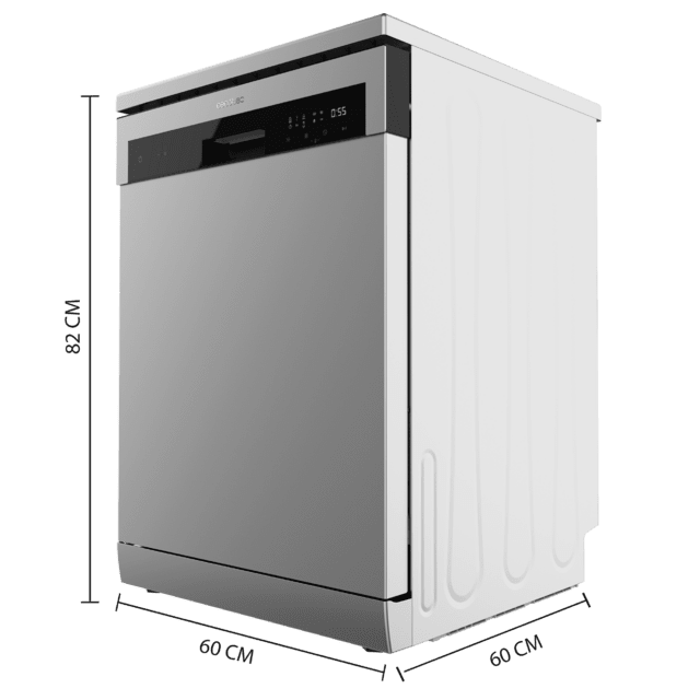 Cecotec Bolero Aguazero 6100 Inox E Lavavajillas Bolero Inox De 60cm Clase E 13 Cubiertos 6 Programas Con Función Dry+ Media Carga Y Delay Start. Lavavajillas 60cm