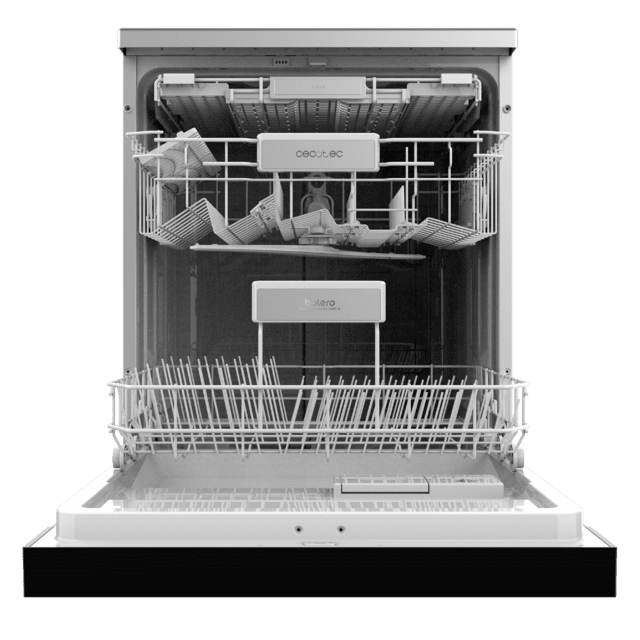 Cecotec Bolero Aguazero 6200 Inox D Lavavajillas Inox De 60cm Clase D 14 Cubiertos 6 Programas Con Dual Zone Wash Dry+ Turbo Dry+ Media Carga Y Delay Start. Lavavajillas Inox De 60cm