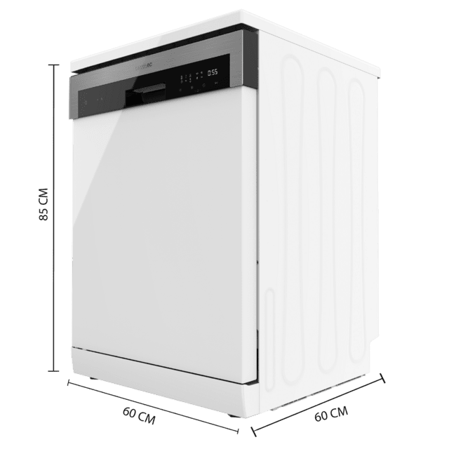 Cecotec Bolero Aguazero 6500 C Lavavajillas De 60cm 15 Cubiertos Tercera Bandeja 6 Programas Con Dual Zone Wash Auto Open Media Carga Comienzo Diferido Y Motor Inverter Plus. Lavavajillas