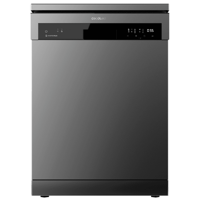 Cecotec Bolero Aguazero 6500 Dark C Lavavajillas Dark De 60cm 15 Cubiertos Tercera Bandeja 6 Programas Con Dual Zone Wash Auto Open Media Carga Comienzo Diferido Y Motor Inverter Plus. Lavavajillas