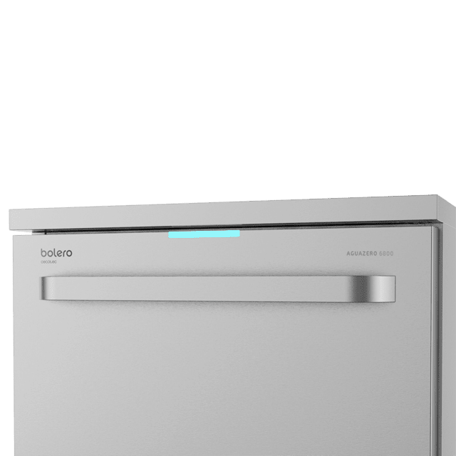Cecotec Bolero Aguazero 6800 Stainless Steel. Lavavajillas Independiente 60 Cm Bajo Consumo 14 Cubiertos 8 Programas Filtro ABT Antibacteriano Sistema ION Modo ECO Inox Lavavajillas