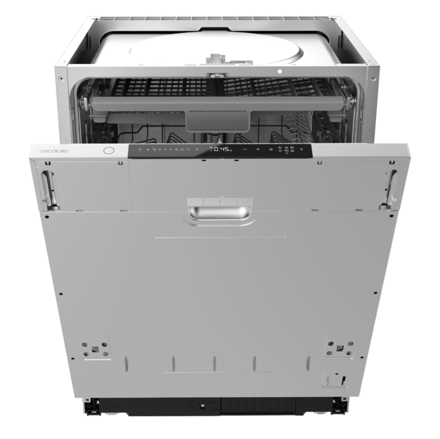 Cecotec Bolero Aguazero 8001 Full BI B Lavavajillas Integrable De 14 Cubiertos Clase B Motor Inverter Plus 8 Programas 3ª Bandeja O2 Dry Dry+ Splash 360 AutoClean Filtro Antibacteriano Y Touch Control. Lavavajillas Integrable