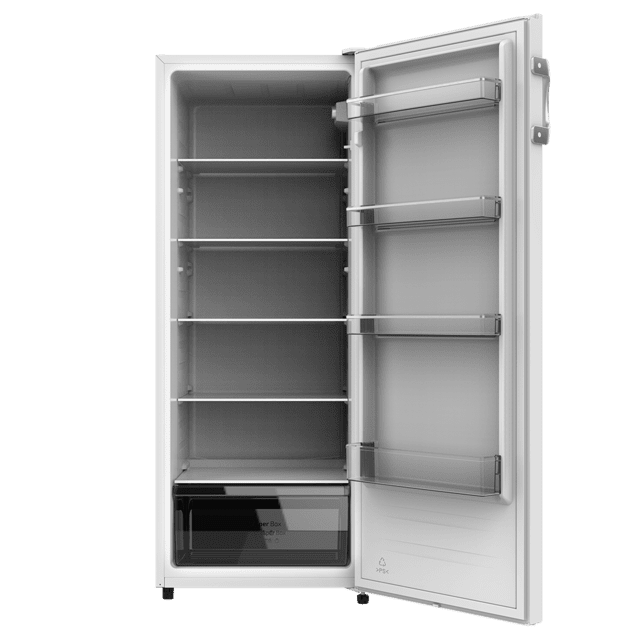 Cecotec Bolero CoolMarket 1D 242 White. Frigorífico Sin Congelador. De 1 Puerta 242 Litros Altura 143 4 Cm Ahorro Energético Función Auto Defrost Cajón Para Productos Frescos Puerta Reversible Blanco Frigorífico Sin Congela