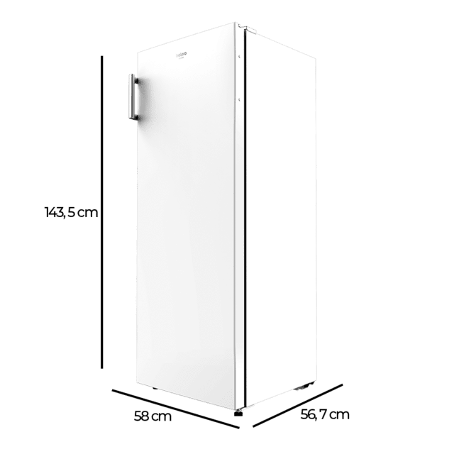 Cecotec Bolero CoolMarket 1D 242 White. Frigorífico Sin Congelador. De 1 Puerta 242 Litros Altura 143 4 Cm Ahorro Energético Función Auto Defrost Cajón Para Productos Frescos Puerta Reversible Blanco Frigorífico Sin Congela