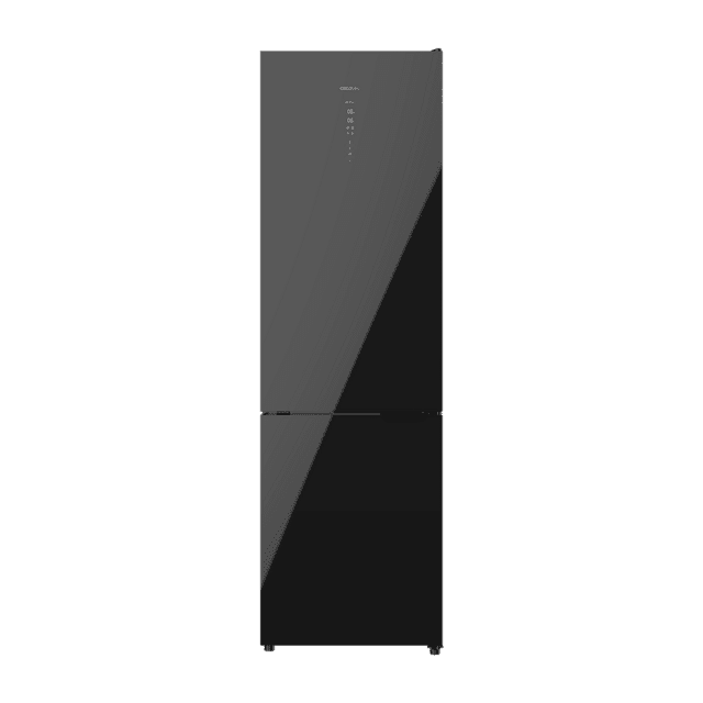 Cecotec Bolero CoolMarket 356 Black Glass D Frigorífico Combi Black Glass con 356 litros de capacidad 200 cm de alto y 60 cm de ancho clase D y motor inverter plus. Con sistema Multi Air Flow Total No Frost y 2 cajones para los