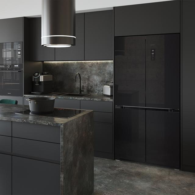 Cecotec Bolero CoolMarket 4D 490 Glass E Frigorífico 4 Puertas Glass Con Una Gran Capacidad De 490 L 183 Cm De Alto 91 Cm De Ancho Clase Energética E Y Motor Inverter Plus. Además Cuenta Con Distintos Modos Como Fast Cooling