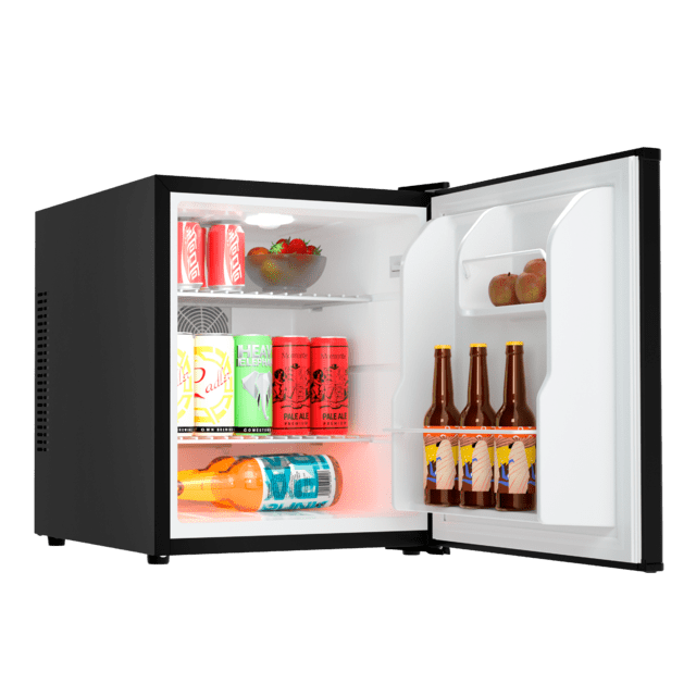 Cecotec Bolero CoolMarket BC SD 47 Black Nevera Mini Bar Termoeléctrica Silenciosa Con Capacidad Para 44 Litros. Control Mecánico Y Luz LED Interior. Clase Energética E Nevera Mini Bar 