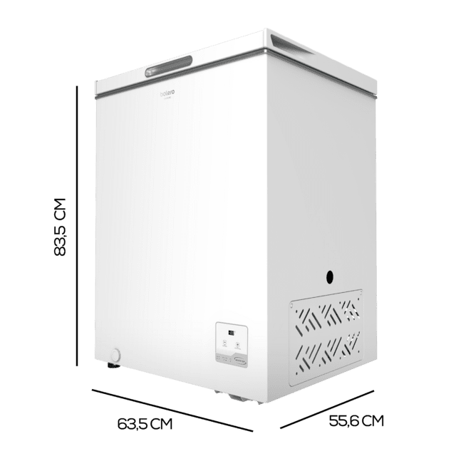 Cecotec Bolero CoolMarket Chest 142 White E Congelador Horizontal White Con Capacidad 142 Litros Control Electrónico Clase E Motor Inverter Plus Display Convertible A Frigorífico. Congelador Horizontal