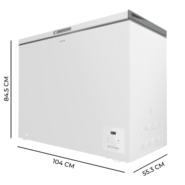 Cecotec Bolero CoolMarket Chest 254 White E Cogelador Horizontal Blanco 83 5cm Alto Y 104cm Ancho Con 254 L De Capacidad Compresor Inverter Plus Conversible A Frigorífico Clase Energética E Y Con Modo Fast Freezing Cogelador