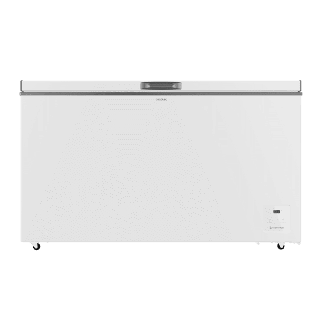 Cecotec Bolero CoolMarket Chest 400 White E Cogelador Horizontal Blanco 83 5cm Alto Y 136 5cm Ancho Con 400 L De Capacidad Compresor Inverter Plus Conversible A Frigorífico Clase Energética E Dos Cestas Y Con Modo Fast Freezin