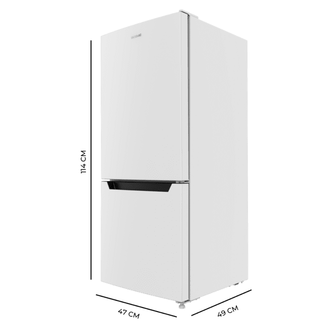 Cecotec Bolero CoolMarket Combi 117 DF White E Frigorífico De Combi Blanco 114cm De Alto Y 47cm De Ancho 117 Litros Defrost Clase Energética E Y Con Modo Fast Freezing Frigorífico De Combi 