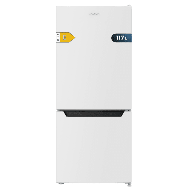 Cecotec Bolero CoolMarket Combi 117 DF White E Frigorífico de combi blanco 114cm de alto y 47cm de ancho 117 litros Defrost clase energética E y con modo Fast Freezing Frigorífico de combi 