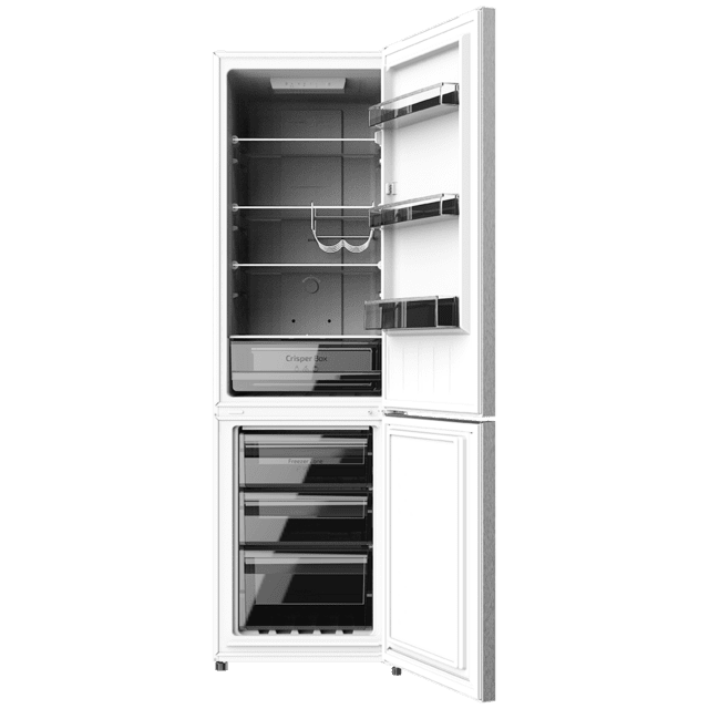 Cecotec Bolero CoolMarket Combi 250 Inox D Frigorífico Combi Con Nevera Y Congelador De 181de Alto Y 55 Cm De Ancho Clase D Y Motor Inverter Plus. Con Sistema Multi Air Flow Total No Frost Y Cajón Con Humedad Regulable. Frigor