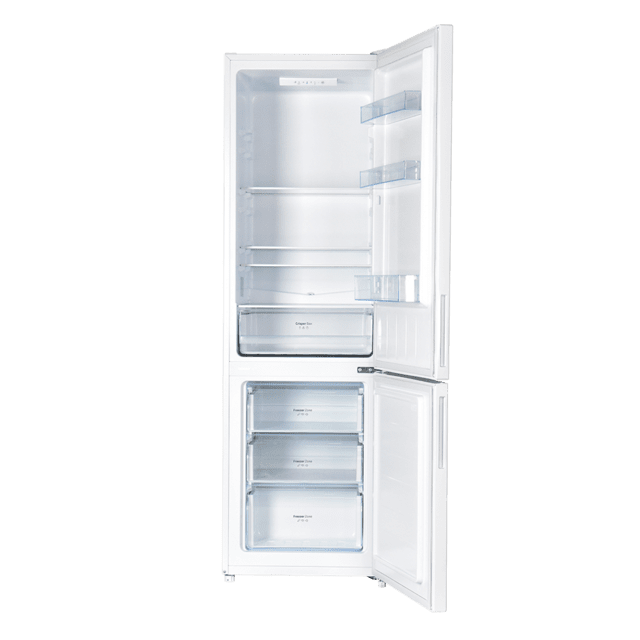 Cecotec Bolero CoolMarket Combi 262 White E Frigorífico Combi Estático Blanco Defrost Con 262 Litros De Capacidad Clase E LED Interior Bandejas Interiores De Cristal Y Control Electrónico. Frigorífico Combi Con Nevera Y Cong