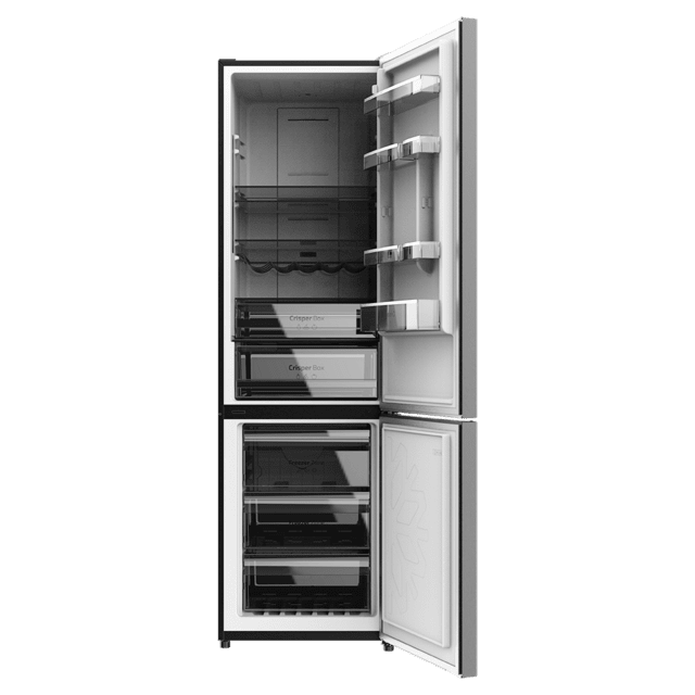 Cecotec Bolero CoolMarket Combi 322 Dark D Frigorífico Combi Dark Con 322 Litros De Capacidad 185 Cm De Alto Y 60 Cm De Ancho Con Motor Inverter Y Clase D. Con Sistema Multi Air Flow Total No Frost Y 2 Cajones Para Los Producto