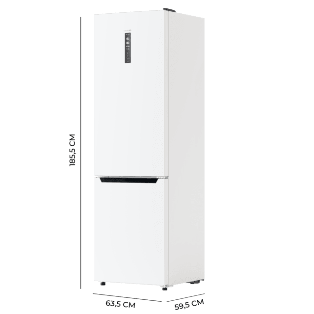 Cecotec Bolero CoolMarket Combi 322T White D Frigorífico Combi Blanco 185cm De Alto Y 60 Cm De Ancho Con 322L De Capacidad Compresor Inverter Plus Total No Frost Clase Energética D Y Con Sistema Multi Air Flow. Frigorífico Co