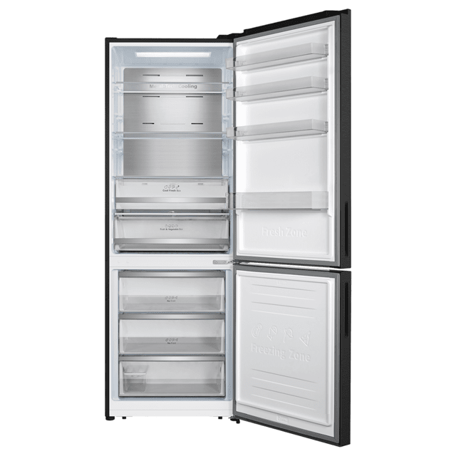 Cecotec Bolero CoolMarket Combi 495 Dark E Frigorífico Combi Dark Inox 495 Litros De Capacidad 2 Metros De Alto Y 70 Cm Ancho Clase E Con Sistema Multi Air Flow Total No Frost Multi Cooling. Frigorífico Combi Con Nevera Y Cong