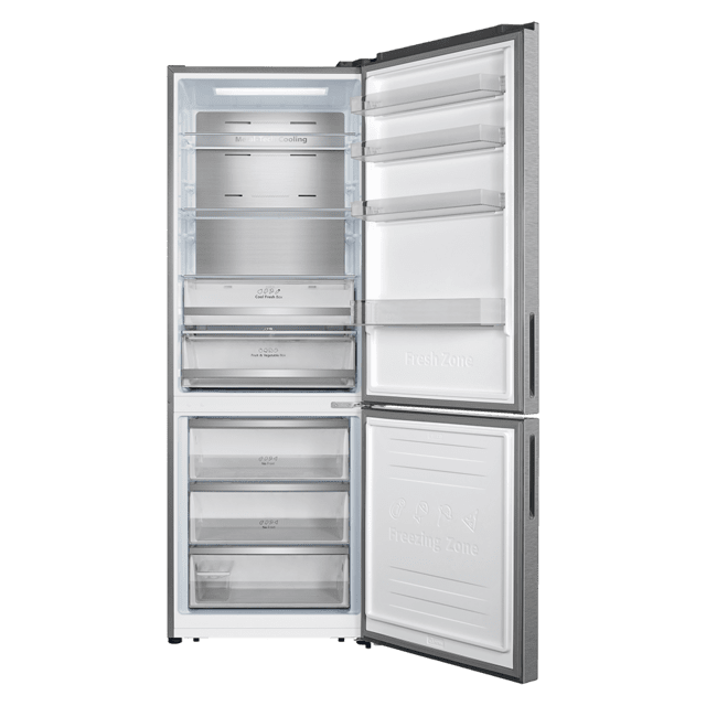 Cecotec Bolero CoolMarket Combi 495 Inox E Frigorífico Combi Inox 495 Litros De Capacidad 2 Metros De Alto Y 70 Cm Ancho Clase E Con Sistema Multi Air Flow Total No Frost Multi Cooling. Frigorífico Combi Con Nevera Y Congelado