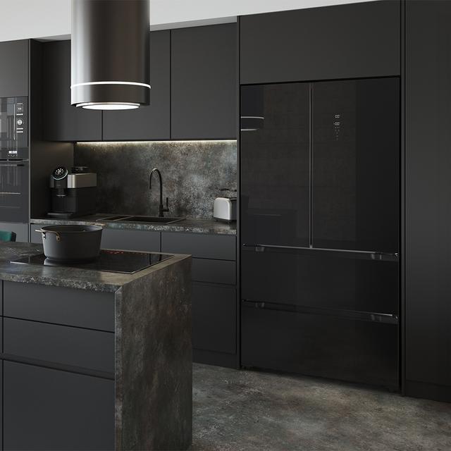 Cecotec Bolero CoolMarket FD 510 Glass E Frigorífico 4 Puertas Glass Estilo Francés Con Una Gran Capacidad De 510 L 183 Cm De Alto 85 Cm De Ancho Clase Energética E Y Motor Inverter Plus. Además Cuenta Con Distintos Modos Co