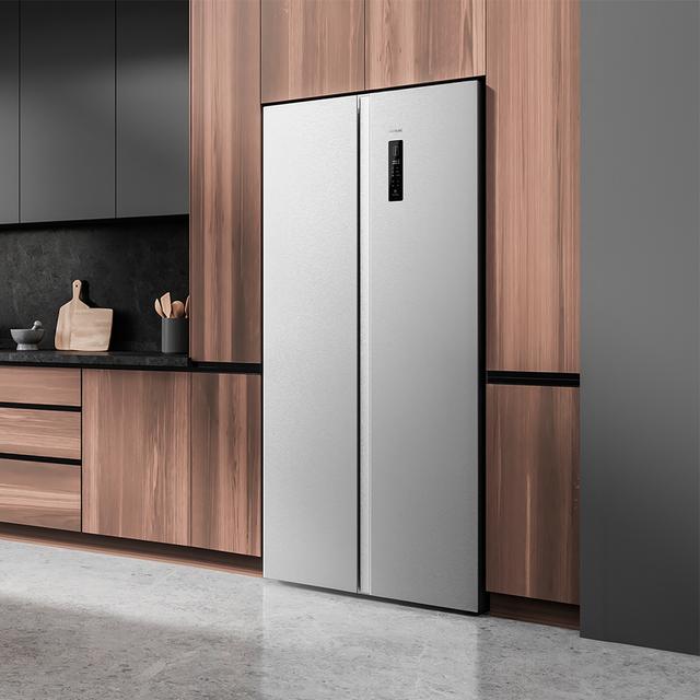 Cecotec Bolero CoolMarket SBS 430 Inox E Frigorífico Americano Side By Side Inox Con 430 Litros De Capacidad 176 Cm De Alto Y 84 Cm Ancho Clase E Con Sistema Multi Air Flow Total No Frost Motor Inverter Plus. Frigorífico Ameri