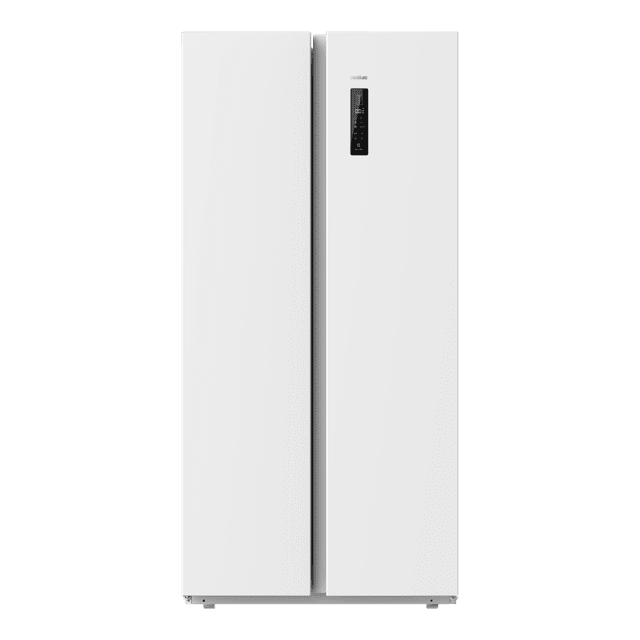 Cecotec Bolero CoolMarket SBS 430 White E Frigorífico americano Side by Side White con 430 litros de capacidad 176 cm de alto y 84 cm ancho clase E con sistema Multi Air Flow total No frost motor inverter plus. Frigorífico ame