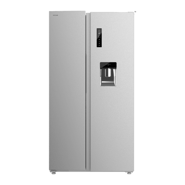 Cecotec Bolero CoolMarket SBS 559 Inox D Frigorífico americano Side by Side Inox con 559 litros de capacidad 177 cm de alto y 90 cm ancho clase D con sistema Multi Air Flow total No frost motor inverter plus. Frigorífico ameri