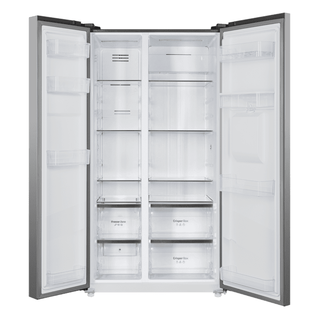 Cecotec Bolero CoolMarket SBS 559 Inox E Frigorífico Americano Side By Side Inox Con 559 Litros De Capacidad 177 Cm De Alto Y 90 Cm Ancho Clase E Con Sistema Multi Air Flow Total No Frost Motor Inverter Plus. Frigorífico Ameri