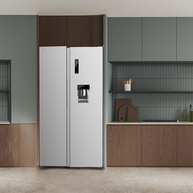 Cecotec Bolero CoolMarket SBS 559 Inox E Frigorífico Americano Side By Side Inox Con 559 Litros De Capacidad 177 Cm De Alto Y 90 Cm Ancho Clase E Con Sistema Multi Air Flow Total No Frost Motor Inverter Plus. Frigorífico Ameri