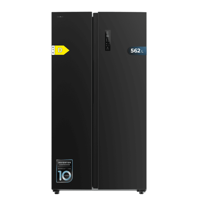 Cecotec Bolero CoolMarket SBS 562 Dark D Frigorífico americano Side by Side inox oscuro 177cm alto y 91 2cm ancho con 562L de capacidad Total No Frost con compresor Inverter Plus y Sistema Multi AirFlow. Además cuenta con el m