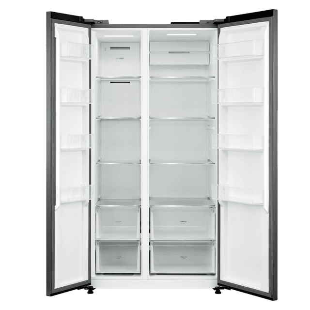 Cecotec Bolero CoolMarket SBS 592 Inox. Frigorífico Americano 2 Puertas 592 Litros 177 5 Cm De Alto Y 91 Cm De Ancho Bajo Consumo Motor Inverter No Frost Congelación Ultrarrápida Frigorífico Americano / Nevera Americana