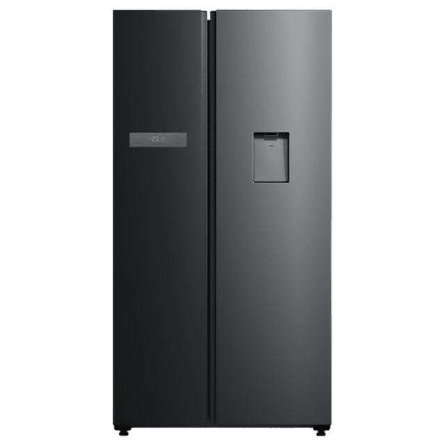 Cecotec Bolero CoolMarket SBS 592 WD Dark E Frigorífico americano Side by Side Dark con 592 litros de capacidad dispensador de agua 177 5cm de alto y 91cm ancho clase E con sistema Multi Air Flow Total No frost Fast Cooling y F