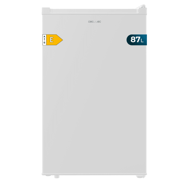 Cecotec Bolero CoolMarket TF 87 White Congelador vertical sobremesa blanco de 83 6 cm de alto y 50 6 cm de ancho con gran capacidad de 87L y clase energética E. Congelador