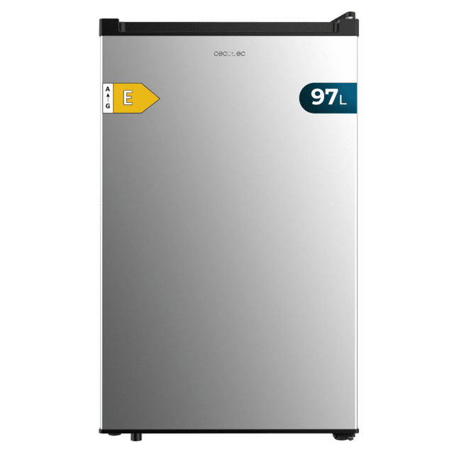 Cecotec Bolero CoolMarket TF 97 Inox Congelador vertical sobremesa inox de 83 5 cm de alto y 55 1 cm de ancho con gran capacidad de 97L y clase energética E. Congelador