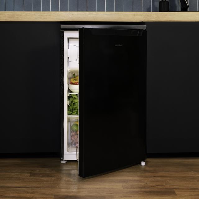 Cecotec Bolero CoolMarket TT 107 Black Mini Frigorífico De 107 Litros De Capacidad Color Black Clase E Temperatura Regulable Crisper Box Cajón Congelador Y Nivel Sonoro Bajo. Mini Frigorifico / Mini Nevera 107 Litros