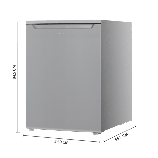Cecotec Bolero CoolMarket TT 107 Inox Mini Frigorífico De 107 Litros De Capacidad Color Inox Clase E Temperatura Regulable Crisper Box Cajón Congelador Y Nivel Sonoro Bajo. Mini Frigorífico 107 Litros