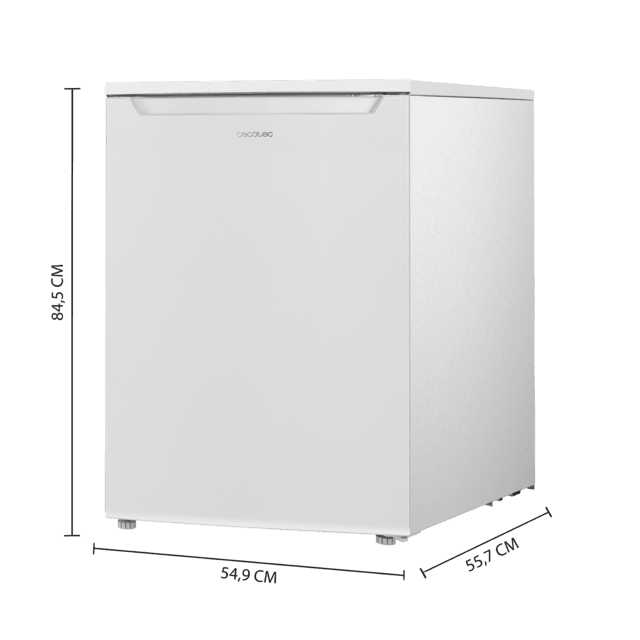 Cecotec Bolero CoolMarket TT 107 White Mini Frigorífico De 107 Litros De Capacidad Color Blanco Clase E Temperatura Regulable Crisper Box Cajón Congelador Y Nivel Sonoro Bajo. Mini Frigorífico  