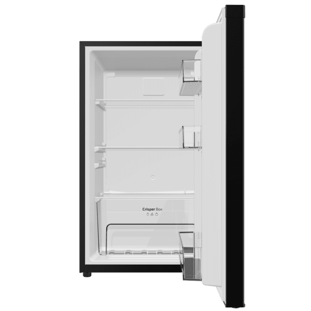 Cecotec Bolero CoolMarket TT 114 L Black Mini Frigorífico Negro De 83 6 Cm De Alto Y 50 6 Cm De Ancho Con Capacidad De 114L Clase Energética E Crisper Box Luz LED Interior Función Defrost Y Control Temperatura Mecánico. Mini