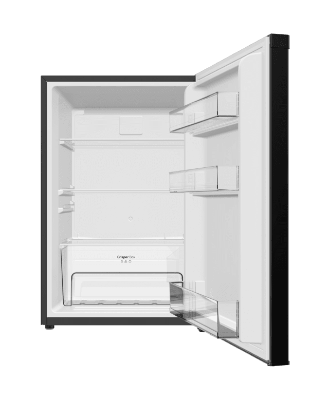 Cecotec Bolero CoolMarket TT 133 L Black Mini Frigorífico Negro De 83 5 Cm De Alto Y 55 1 Cm De Ancho Con Capacidad De 133L Clase Energética E Crisper Box Luz LED Interior Función Defrost Y Control Temperatura Mecánico. Mini