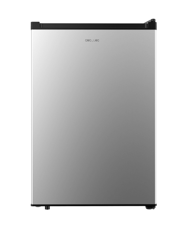 Cecotec Bolero CoolMarket TT 133 L Inox Mini Frigorífico Inox De 83 5 Cm De Alto Y 55 1 Cm De Ancho Con Capacidad De 133L Clase Energética E Crisper Box Luz LED Interior Función Defrost Y Control Temperatura Mecánico. Mini F