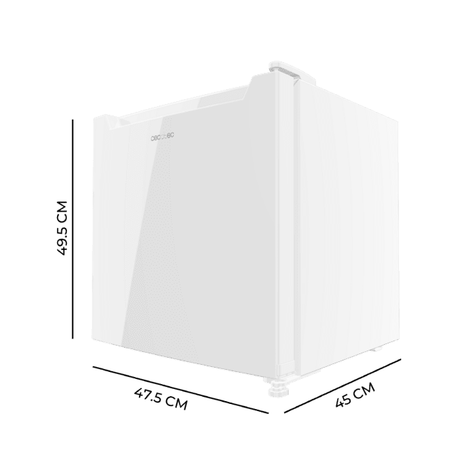 Cecotec Bolero CoolMarket TT 31 Dual White E Mini Frigorífico Convertible En Congelador Con Puerta Blanca Y Control De Temperatura 0ºC A 5ºC Y -24ºC A -16ºC. Capacidad Para 31 Litros Y Medidas 49.6 Alto X 47.4 Ancho. Mini F