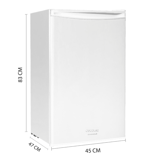 Cecotec Bolero CoolMarket TT 90 White E Mini Frigorífico Sobremesa Blanco 83cm Alto Y 47cm Ancho Con 90L De Capacidad Control De Temperatura Regulable Y Compartimento De Conservación. Mini Frigorífico 
