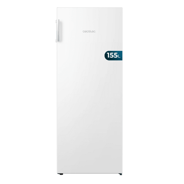 Cecotec Bolero CoolMarket UF 155 White E Congelador vertical Total No frost con puerta reversible y alarma de puerta abierta. Congelador vertical 155 L