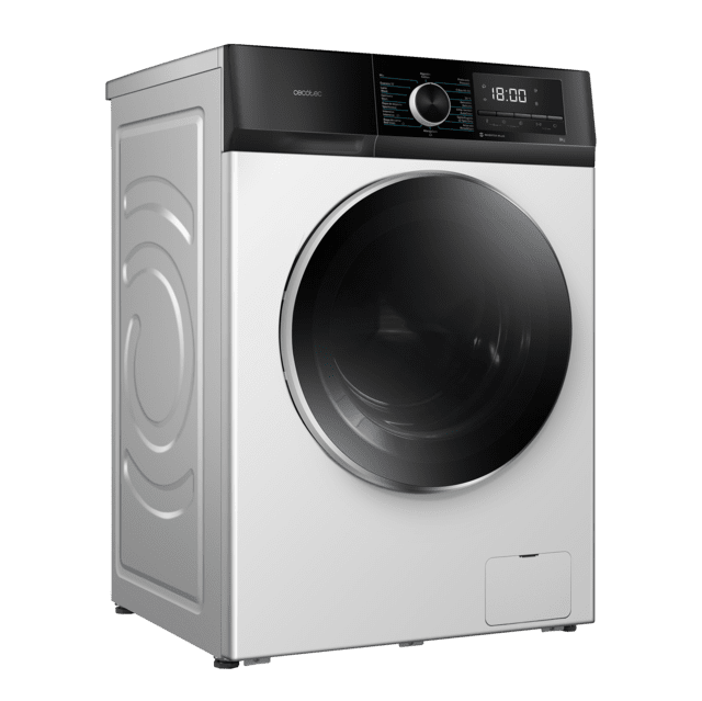 Cecotec Bolero DressCode 10500 Inverter A Lavadora De 10 Kg Blanca 1400 Rpm Motor Inverter Plus SteamMax Drum Clean Allergy Care Pearl Drum Delay Start Stop&Go Display LED Y Acabados Cromados Programa ECO Y KidLock Lavadora De 1