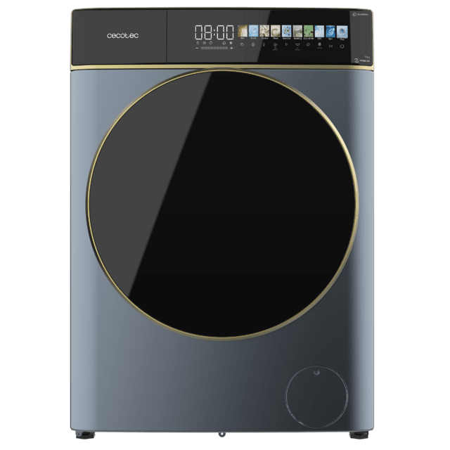 Cecotec Bolero DressCode 10900 Autodose Inverter FullColor Ice Blue A Lavadora Autodosis De Carga Frontal Ice Blue De 10 Kg De Capacidad Y 1400 Rpm Pantalla FullColor 10 3" 11 Programas Motor Inverter Plus SteamMax Clase A Sanit