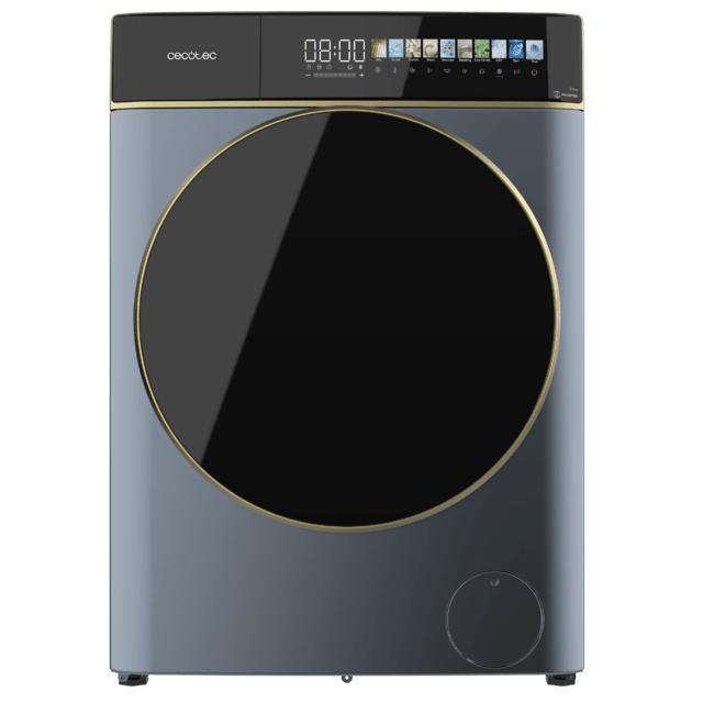 Cecotec Bolero DressCode 10900 Inverter FullColor Ice Blue A Lavadora De Carga Frontal Ice Blue De 10 Kg De Capacidad Y 1400 Rpm Pantalla FullColor 10 3" 11 Programas Motor Inverter Plus SteamMax Clase A Sanitize OnSmart Fuzzy L