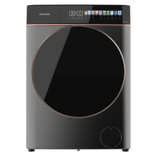 Cecotec Bolero DressCode 10900 Inverter FullColor Steel A Lavadora De Carga Frontal Steel De 10 Kg De Capacidad Y 1400 Rpm Pantalla FullColor 10 3" 11 Programas Motor Inverter Plus SteamMax Clase A Sanitize OnSmart Fuzzy Logic S