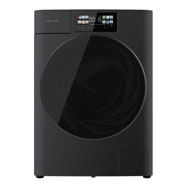 Cecotec Bolero DressCode 10950 Autodose Inverter 3D Steel A Lavadora Autodosis De Carga Frontal Steel De 10 Kg De Capacidad 1400 Rpm Y Clase A Con Diseño Core Matrix Screen 9 2" Y Core Body 13 Programas Motor Inverter Plus Stea