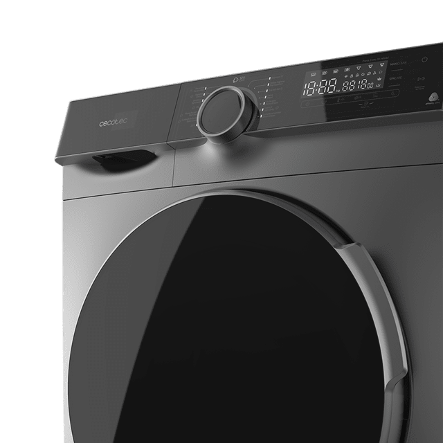 Cecotec Bolero DressCode 121000 Steel Lavadora Con Capacidad De 12 Kg 1400 Rpm Máximas Regulables Certificación WoolMark Clase A Motor Inverter Plus 14 Programas Spa Care Programa My Fav Comfort Mode Soil Level Sterilizacion L