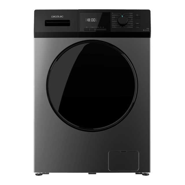 Cecotec Bolero DressCode 12410 Inverter Steel Lavadora De Carga Frontal Steel De 12 Kg De Capacidad Y 1400 Rpm Clase A 16 Programas Motor Inverter Plus SteamMax Drum Clean Y Allergy Care. Lavadora De 12 Kg