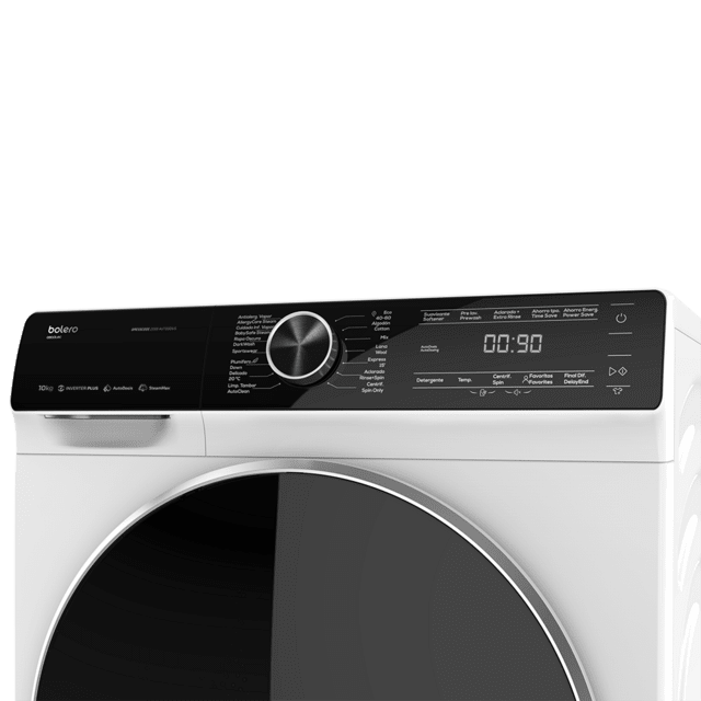 Cecotec Bolero DressCode 2000 Autodosis.Lavadora 10 Kg Carga Frontal 1400 Rpm 1750 W Motor Inverter Plus Sistema Autodosis Con Programa MyFav Steam Max 14 Programas Lavadora Autodosificación 10 Kg